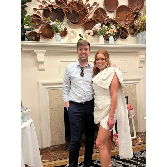 Sachin & Babi Pippa Mini Dress Size 4, 6 & 14 Wedding Pearl Bow - Picture 7 of 9